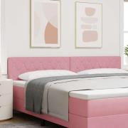 vidaXL Huvudgavel Rosa 200 cm Sammet