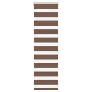 vidaXL Rullgardin zebra brun 45x100 cm tyg bredd 40,9 cm polyester