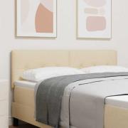 vidaXL LED huvuddyna med LED -remsljus Kräm 144 cm Polyester