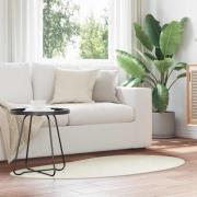 vidaXL Områdesmattor HUARTE Kräm 80 x 150 cm Polyester