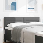 vidaXL LED huvuddyna med LED-ljusslingor Mörkgrå 160 cm tyg