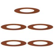 vidaXL lämplig för Flat Trädringar 5 pcs Brun Ø40 / 70 cm