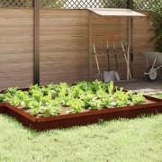 vidaXL Snigelfence 16 pcs Rostig 50 x 3,5 x 25 cm Väderbeständig stål