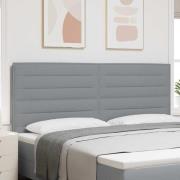 vidaXL Huvudgavel Ljusgrå 200 cm tyg