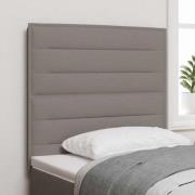 vidaXL LED huvuddyna med LED-ljusslingor Taupe 90 cm tyg