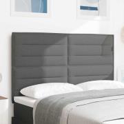 vidaXL LED huvuddyna med LED-ljusslingor Mörkgrå 144 cm tyg