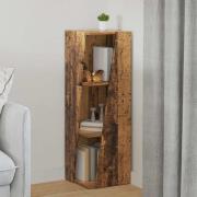 vidaXL Sidobrett Gammalt trä 33 x 32 x 100,5 cm Konstruerat trä