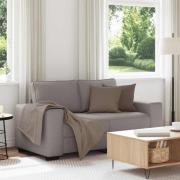 vidaXL 2-sitssoffa taupe 160x77x82 cm tyg