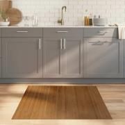 vidaXL Matta rektangulär brun 100x100 cm bambu