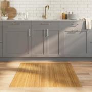 vidaXL Matta rektangulär naturlig 100x100 cm bambu