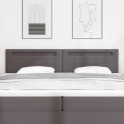 vidaXL LED huvuddyna Grå 200 cm Konstläder