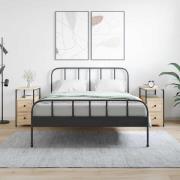 vidaXL Sängbord 2 st sonoma-ek 30x60x60 cm konstruerat trä