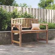 vidaXL Trädgårdsbänk 114x59x87 cm massiv teak