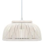 vidaXL Taklampa bambu 40 W 34x14,5 cm halvglob E27