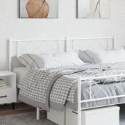 vidaXL Ersättningsgavel metall vit 200 cm