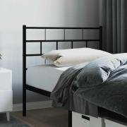 vidaXL Ersättningsgavel metall svart 80 cm