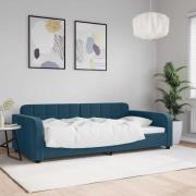 vidaXL Dagbädd blå 100x200 cm sammet