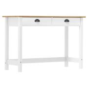 vidaXL Avlastningsbord Hill med 2 lådor 110x45x74 cm massiv furu