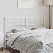 vidaXL Ersättningsgavel metall vit 120 cm