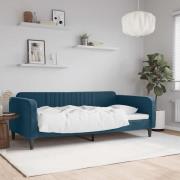 vidaXL Dagbädd blå 100x200 cm sammet