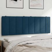 vidaXL Headboard Cushion "Hanko" Blue 140 cm Velvet