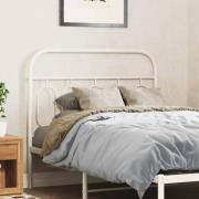 vidaXL Ersättningsgavel metall vit 100 cm