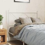 vidaXL Ersättningsgavel metall vit 100 cm