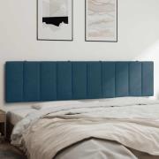 vidaXL Headboard Cushion "Hanko" Blue 200 cm Velvet