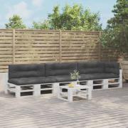 vidaXL Palldynor 7 st svart tyg