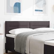 vidaXL Huvudgavel Mörkbrun 144 cm tyg