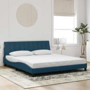 vidaXL Bed Frame without Mattress "Hanko" Blue 180x200 cm Velvet