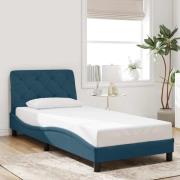 vidaXL Bed Frame without Mattress Blue 80x200 cm Velvet