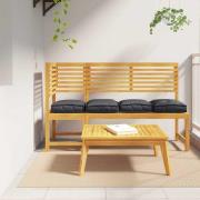 vidaXL Kudde 4 pcs Svart 40 x 40 x 8 cm Oxford Tyg