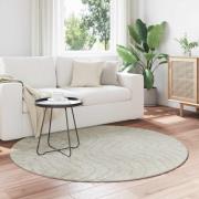 vidaXL Områdesmattor Rund PALMERAS Grön Ø 160 CM Polyester