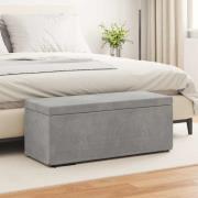 vidaXL Pall Ljusgrå 101 x 41 x 40 cm Sammet och konstruerat trä