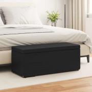 vidaXL Pall Svart 101 x 41 x 40 cm Konstläder och konstruerat trä