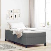 vidaXL Plattform sängram Ljusgrå 100 x 200 cm Kordread tyg