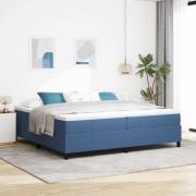 vidaXL Plattform sängram Blå 200 x 200 cm Kordread tyg