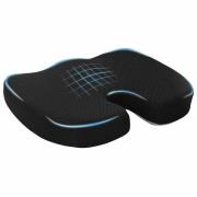 vidaXL Sittkudde Enfärgad Svart 47 x 36,5 x 8 cm Minneskum