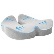 vidaXL Kudde med kudde Ljusgrå 50 x 43 x 10 cm Bomull