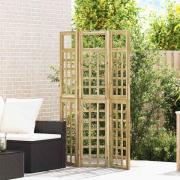 vidaXL Avskärmningsskärm Honung brun 121 x 180 cm Massiv furu