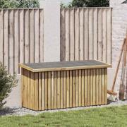 vidaXL Trädgårdsförvaringslåda Naturfärg 119 x 44 x 58,5 cm