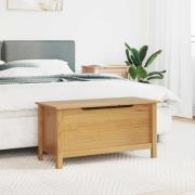 vidaXL Förvaringslåda HILL Honung brun 90 x 40 x 45 cm Massivt furu