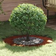 vidaXL lämplig för Flat Trädringar 5 pcs Brun Ø50 / 80 cm