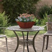 vidaXL Trädgårdsplanterare 5 pcs Rostig 35 x 35 x 15 cm