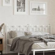 vidaXL Ersättningsgavel metall vit 150 cm