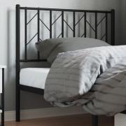 vidaXL Ersättningsgavel metall svart 90 cm
