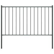 vidaXL Staketpanel Woerden med stolpar stål 1,7x0,75 m antracit