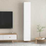 vidaXL TV-skåp 2 st vit 30,5x30x90 cm konstruerat trä