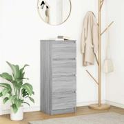 vidaXL Skänk grå sonoma 37,5x35x99 cm konstruerat trä